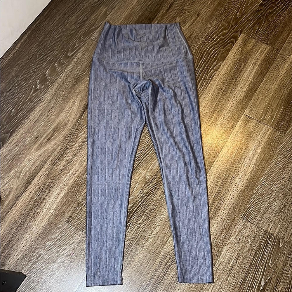 Gray High-Waisted Leggings